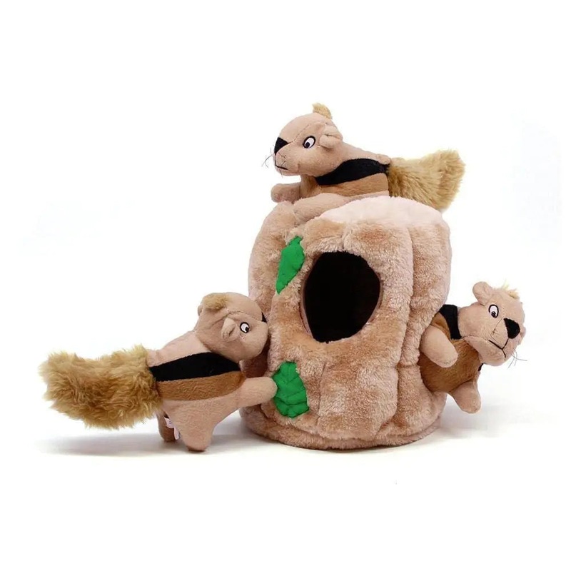 Outward Hound Hide A Squirrel Dog Toys Brown Color Large 8.5 X 7.5 X 7.5 Inch