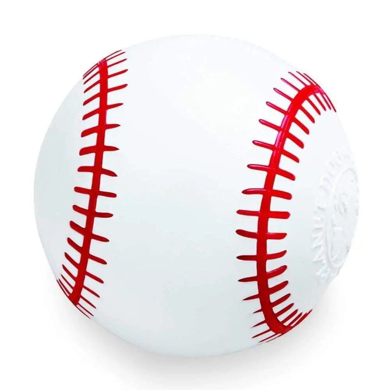 Outward Hound Orbee-Tuff Baseball Dog Toys White Color