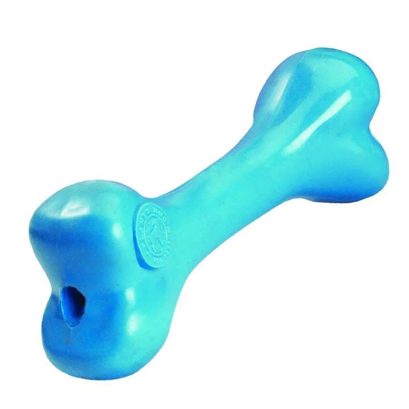 Outward Hound Orbee-Tuff Bone Dog Toys Blue Color Medium