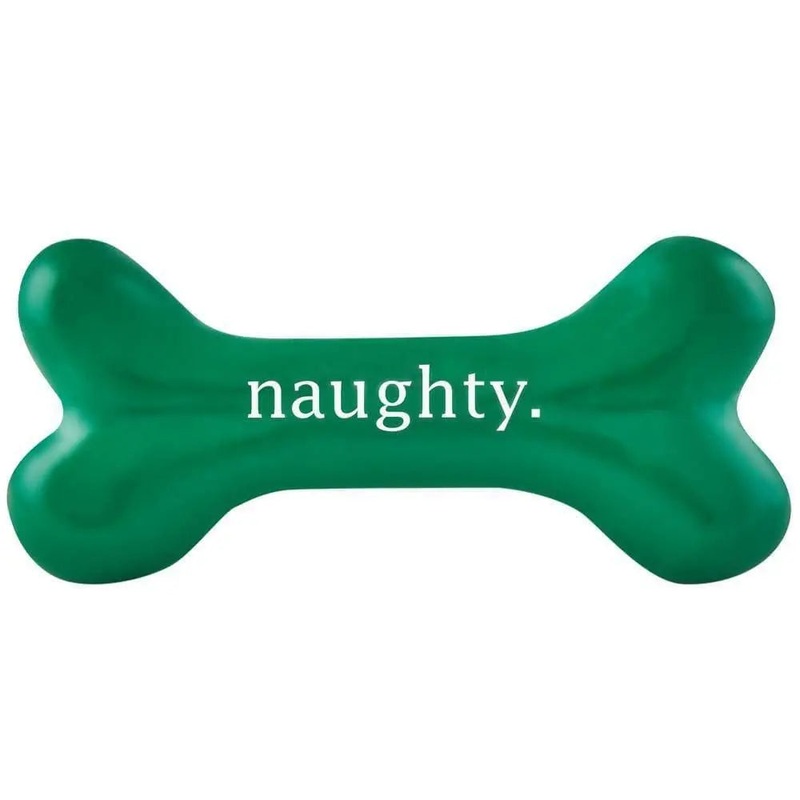 Outward Hound Orbee-Tuff Holiday Naughty Funny Bone for Dog