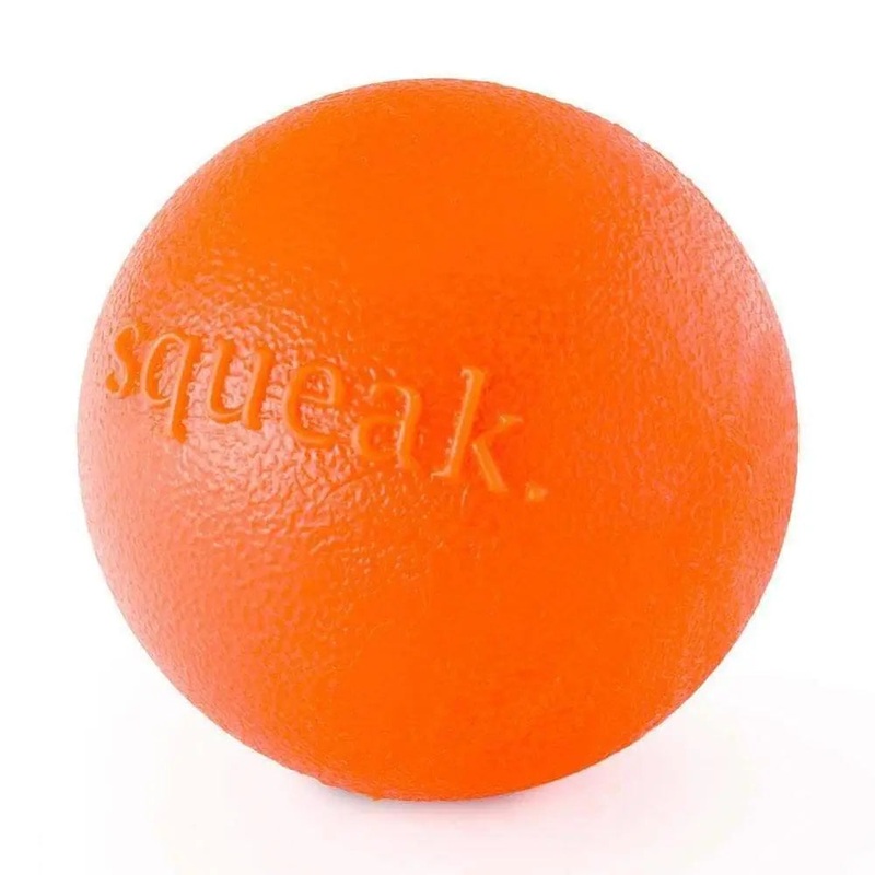Outward Hound Planet Dog Orbee-Tuff Squeak Ball Dog Toys Orange