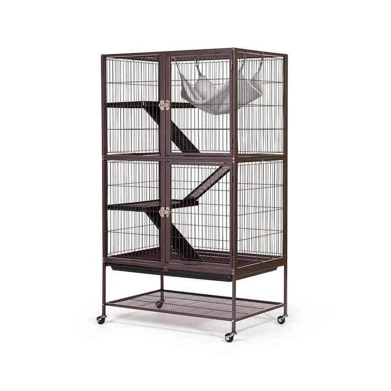 Prevue Pet Ferret Delight Cage 1 Count Java Hammertone Finish