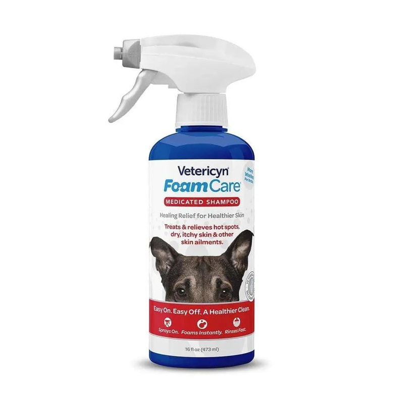 Vetericyn FoamCare Medicated Pet Shampoo for Dog 16 Oz
