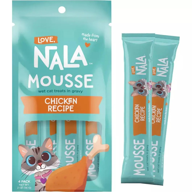 Love, Nala Chicken Recipe Mousse Cat Treat .5oz Pounch – 4pk (2oz)
