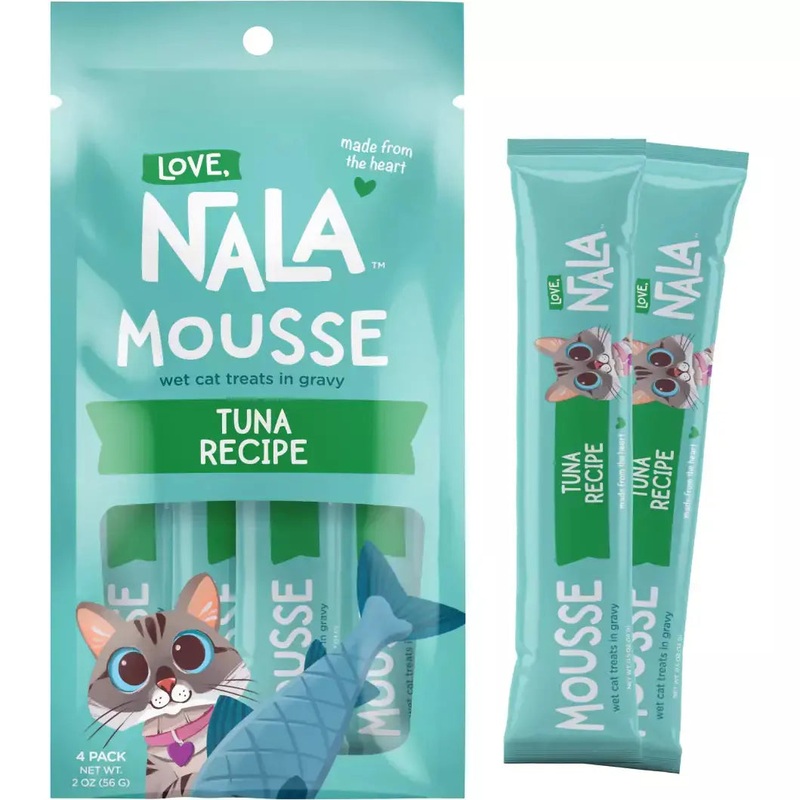 Love, Nala Tuna Recipe Mousse Cat Treat .5oz Pounch – 4pk (2oz)
