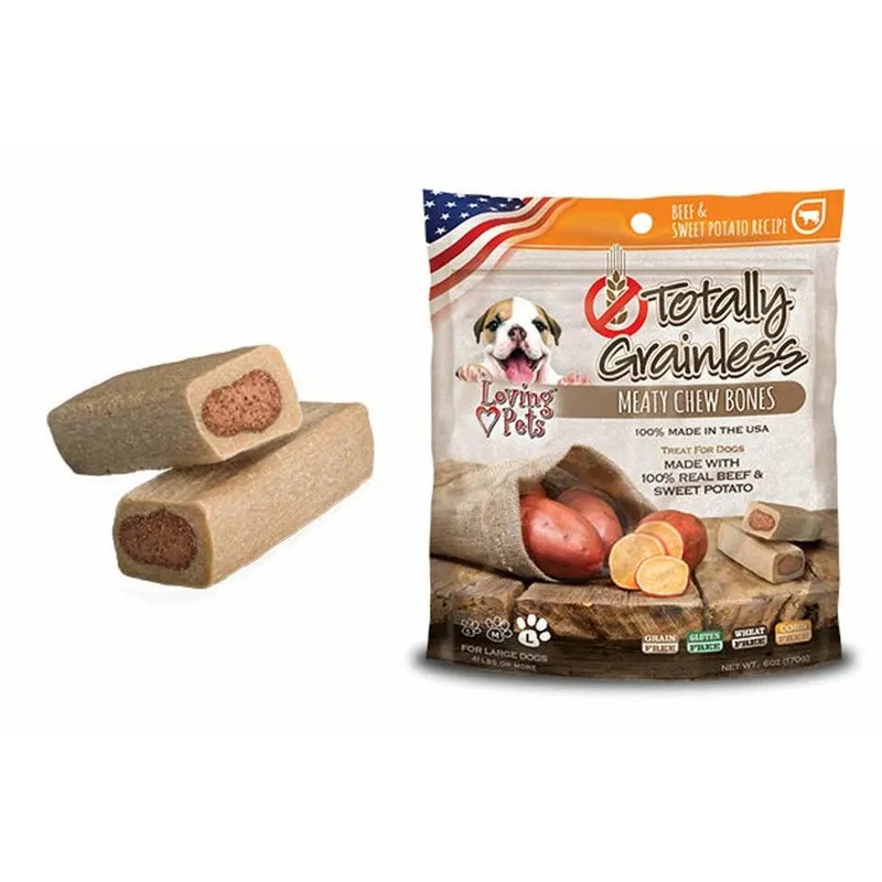 Loving Pets Totally Grainless Beef and Sweet Potato Bones Dog Treats