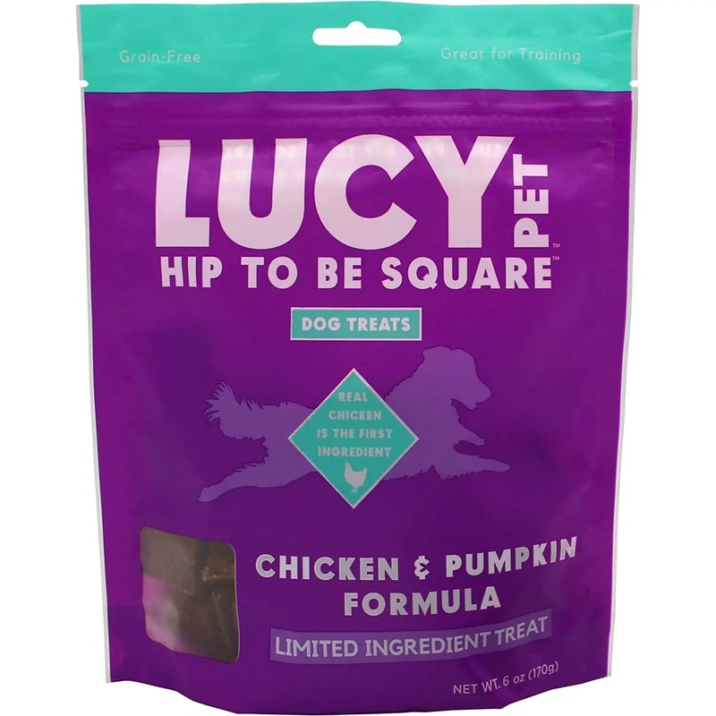 Lucy Pet Products Hip to Be Square Limited Ingredient Dog Treats