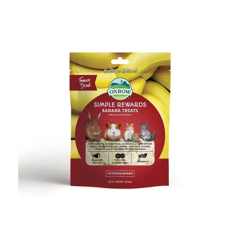 Oxbow Animal Health Simple Rewards Banana Treats 1 Oz
