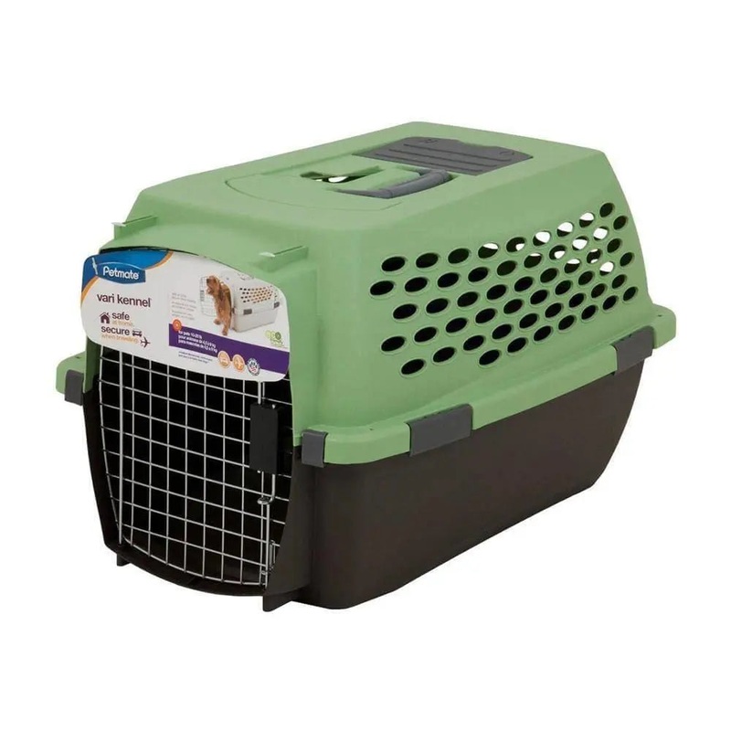 Petmate Fashion Vari Kennel Pearl Raspberry/Black Color 10-20 Lbs