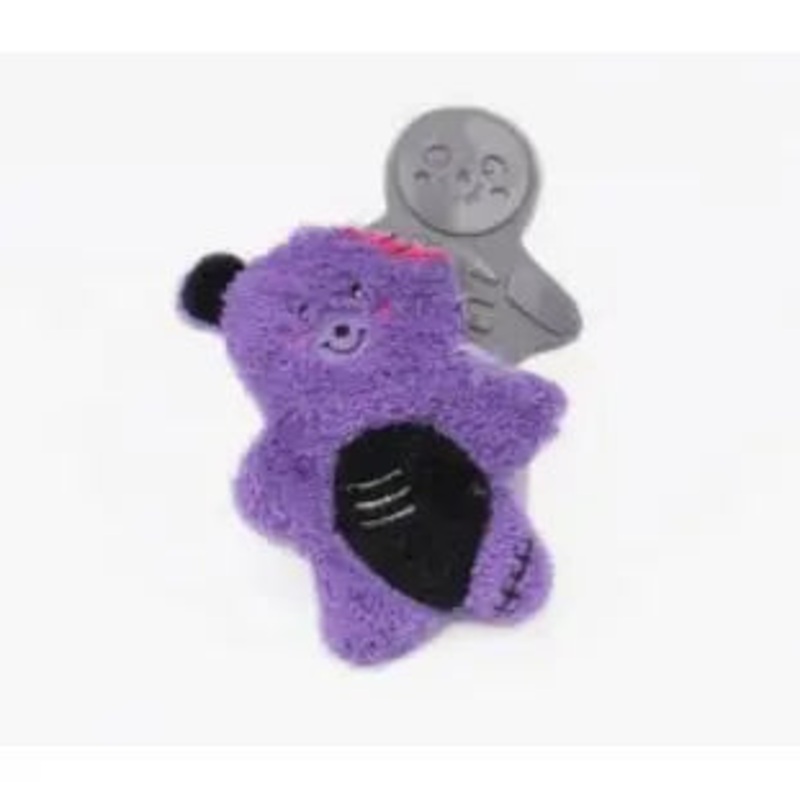 ZippyPaws Halloween Bonez Zombie Bear Dog Toys