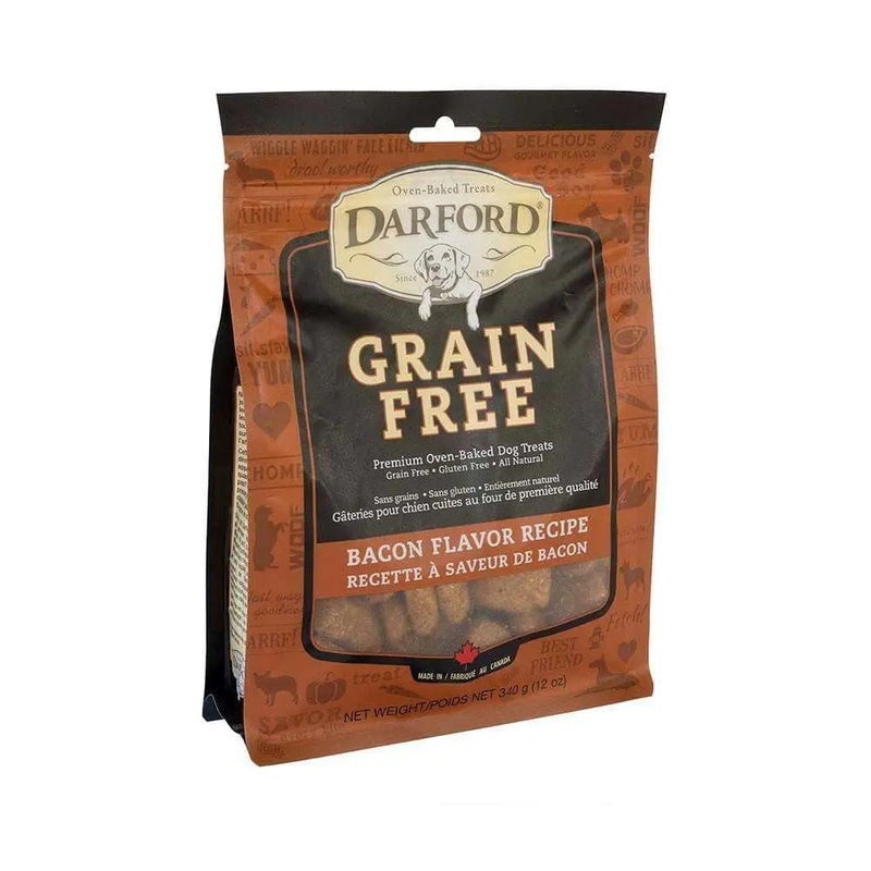 Darford Grain Free Bacon Recipe Premium Oven Baked Dog Treats 12 Oz