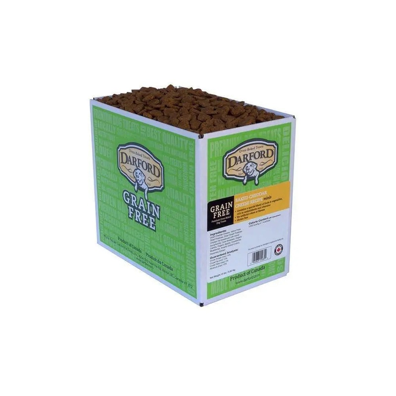 Darford Grain Free Baked Cheddar Cheese Recipe Minis Dog Treats 15 Lbs