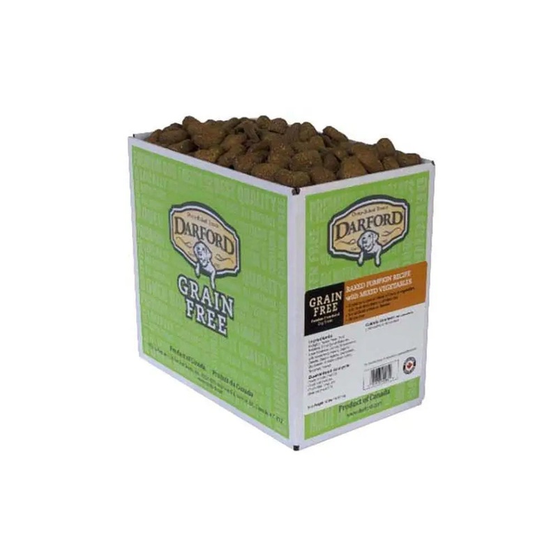 Darford Grain Free Baked Pumpkin Recipe with Mixed Vegetables Dog Treats 15 Lbs