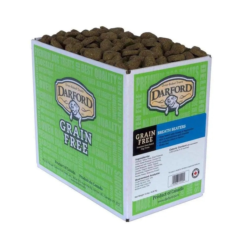 Darford Grain Free Breath Beaters Dog Treats 15 Lbs