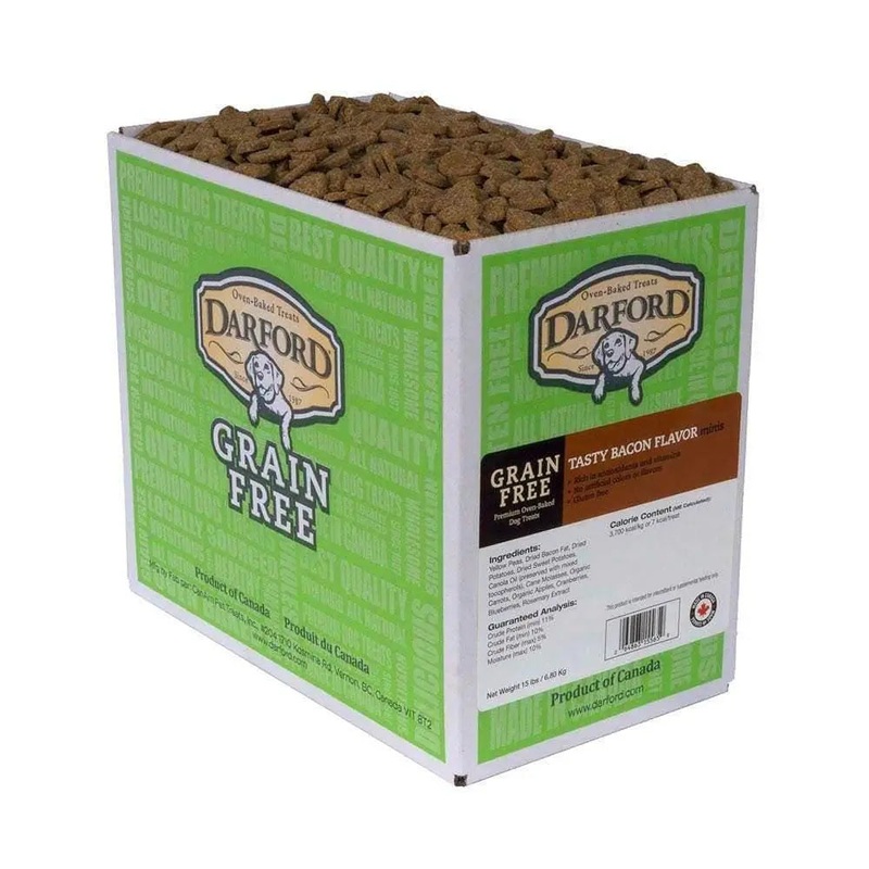 Darford Grain Free Tasty Bacon Flavor Minis Dog Treats 15 Lbs