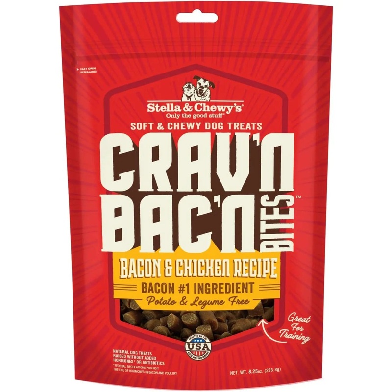 Stella & Chewys Dog Crav’N Bacon Bites Chicken 8.25Oz