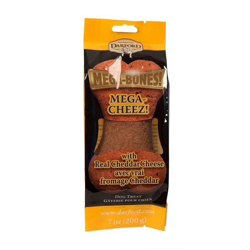 Darford Mega-Cheez! Flavor Bone Dog Treat 7 Oz