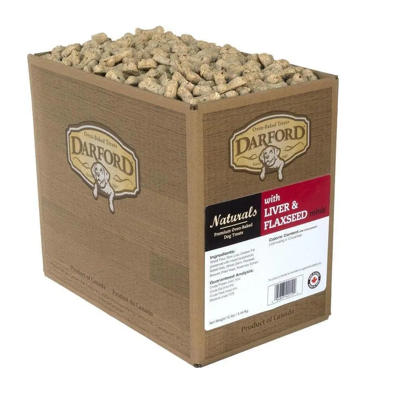 Darford Naturals Liver & Flaxseed Minis Dog Treats 12 Lbs