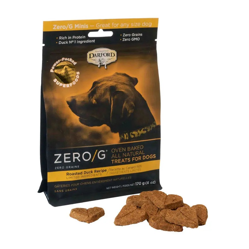 Darford ZERO/G Minis Roasted Duck Oven Baked Dog Treats 6 Oz
