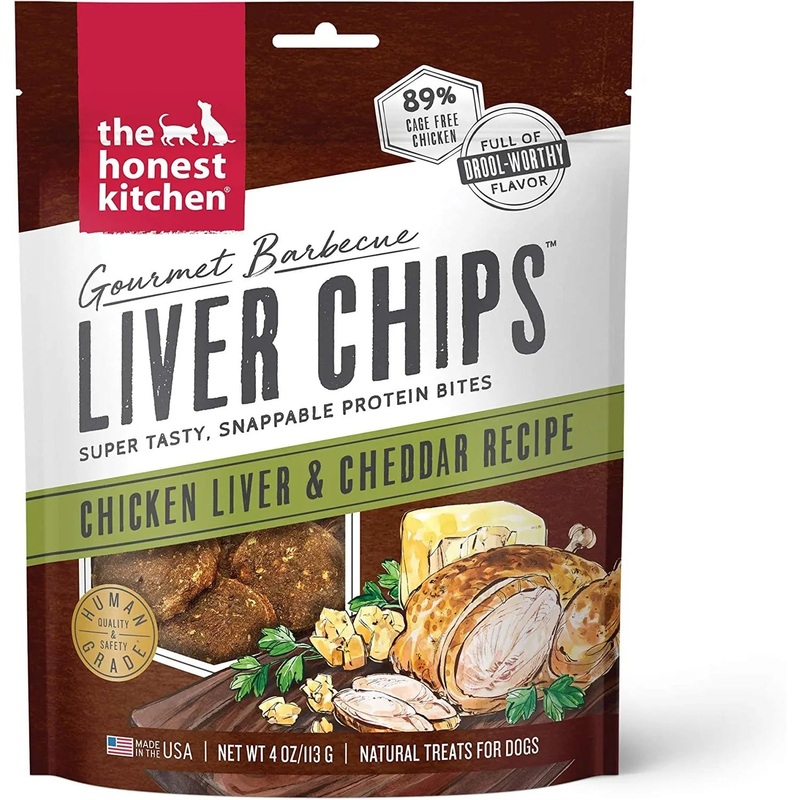 The Honest Kitchen Gourmet Barbecue Liver Chips Dog Treats