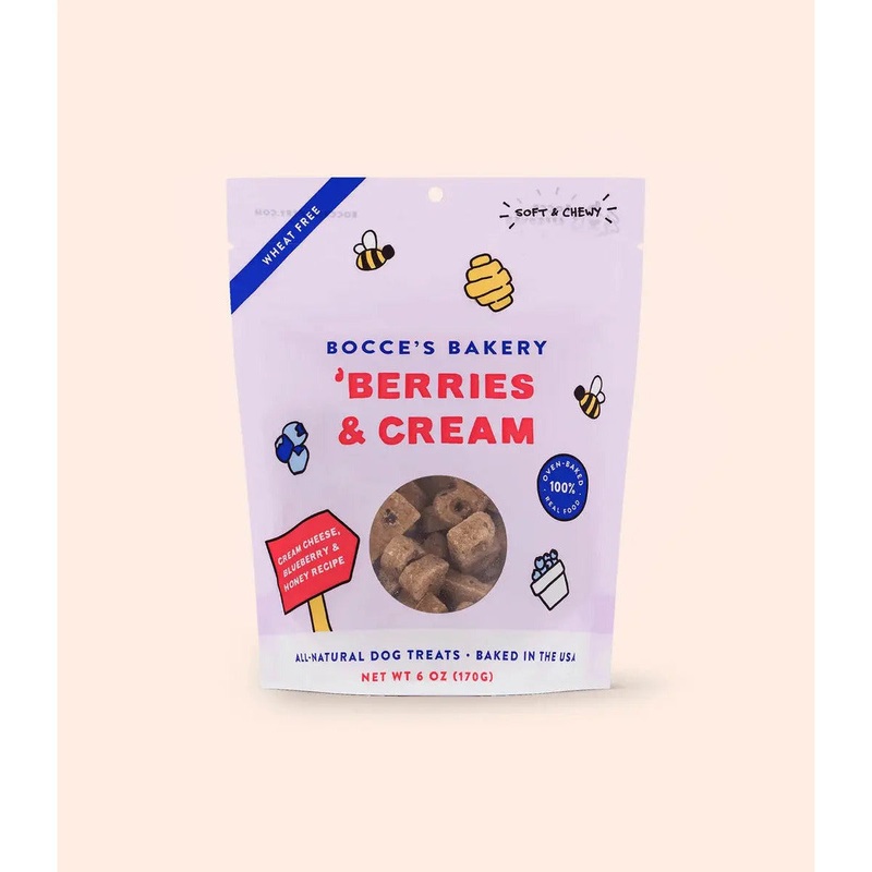 Bocce’s Bakery Berries & Cream 6oz Soft & Chewy Dog Treats