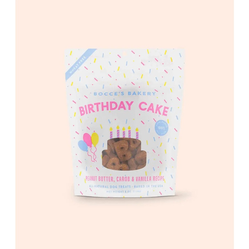 Bocce’s Bakery Birthday Cake 5oz Biscuits Dog Treats