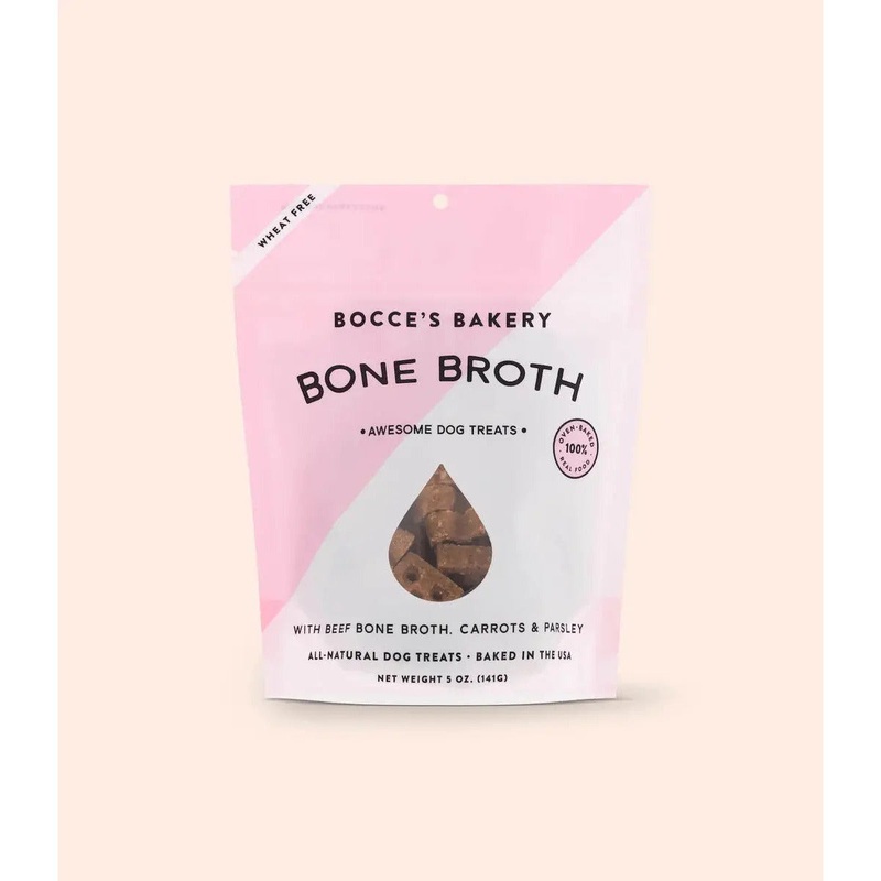 Bocce’s Bakery Bone Broth 5oz Biscuits Dog Treats