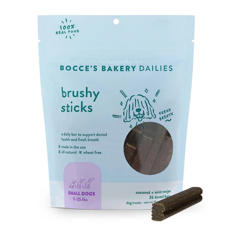 Bocce’s Bakery Dailies 13oz Brushy Sticks Small Dog Dental Treats