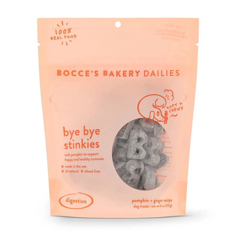 Bocce’s Bakery Dailies Bye Bye Stinkies 6oz Soft & Chewy Dog Tre
