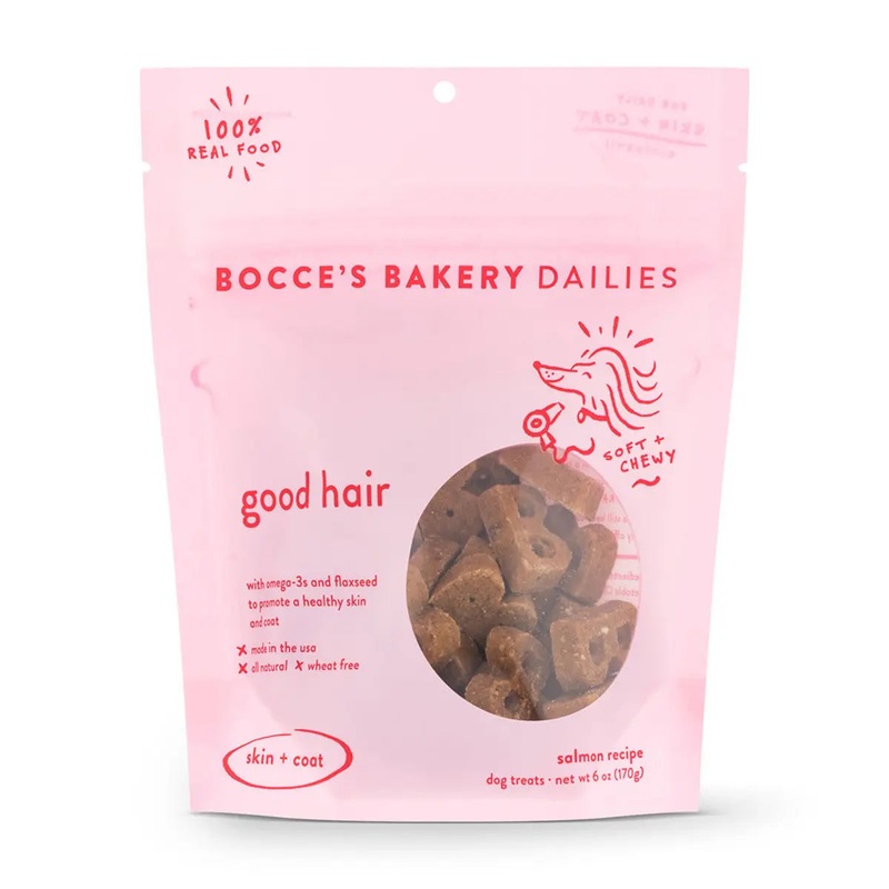 Bocce’s Bakery Dailies Good Hair 6oz Soft & Chewy Dog Treats
