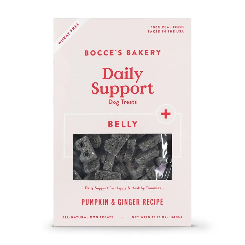 Bocce’s Bakery Daily Support Belly 12oz Functional Biscuit Boxes Dog Treats