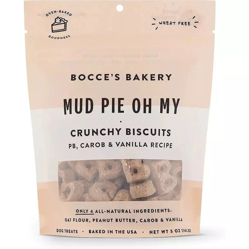 Bocce’s Bakery Mud Pie Oh My 5oz Biscuit Bags Dog Treats