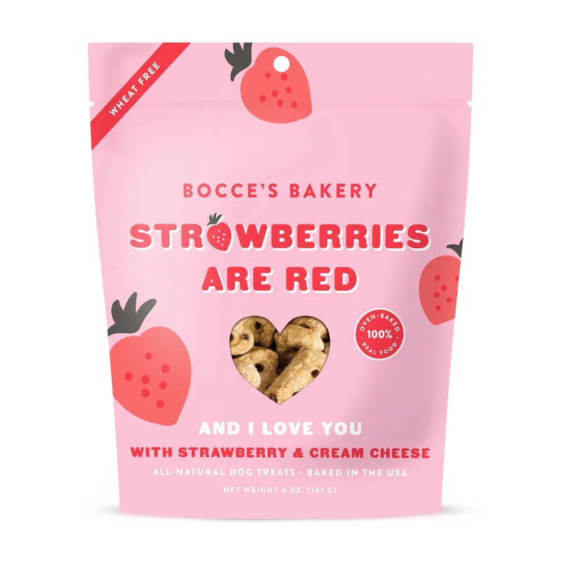 Bocce’s Bakery Strawberries Are Red Dog Biscuits