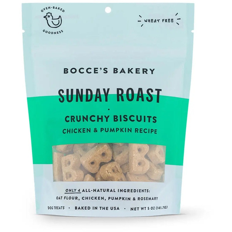 Bocce’s Bakery Sunday Roast 5oz Biscuit Bags Dog Treats