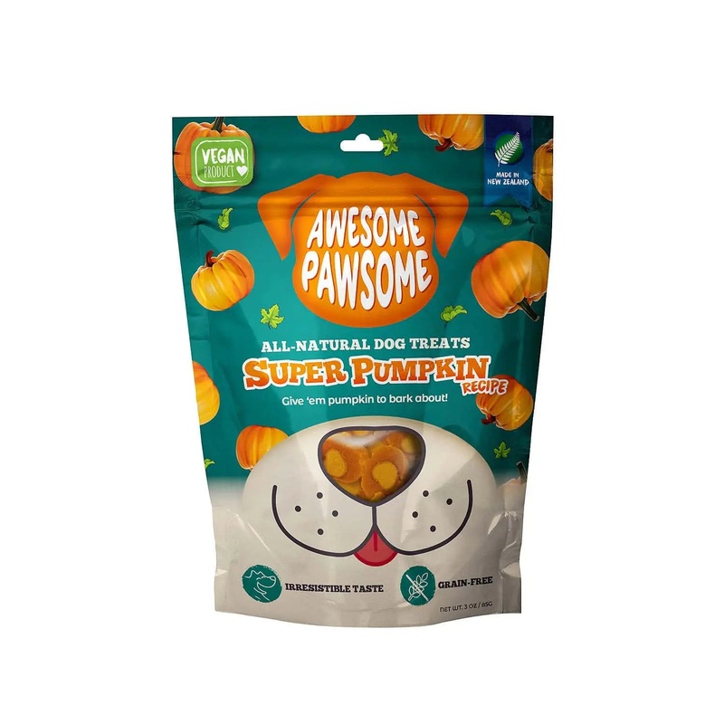 Awesome Pawsome Super Pumpkin Recipe Dog Treats 3oz