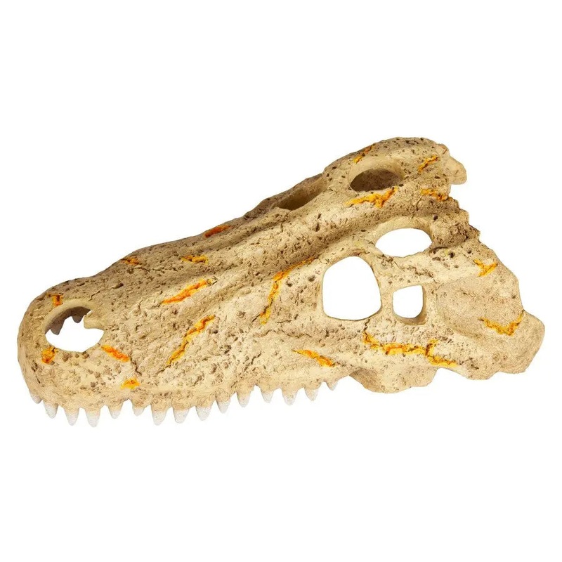 Zilla Crocodile Skull Rapid Sense Decor Reptile Supply