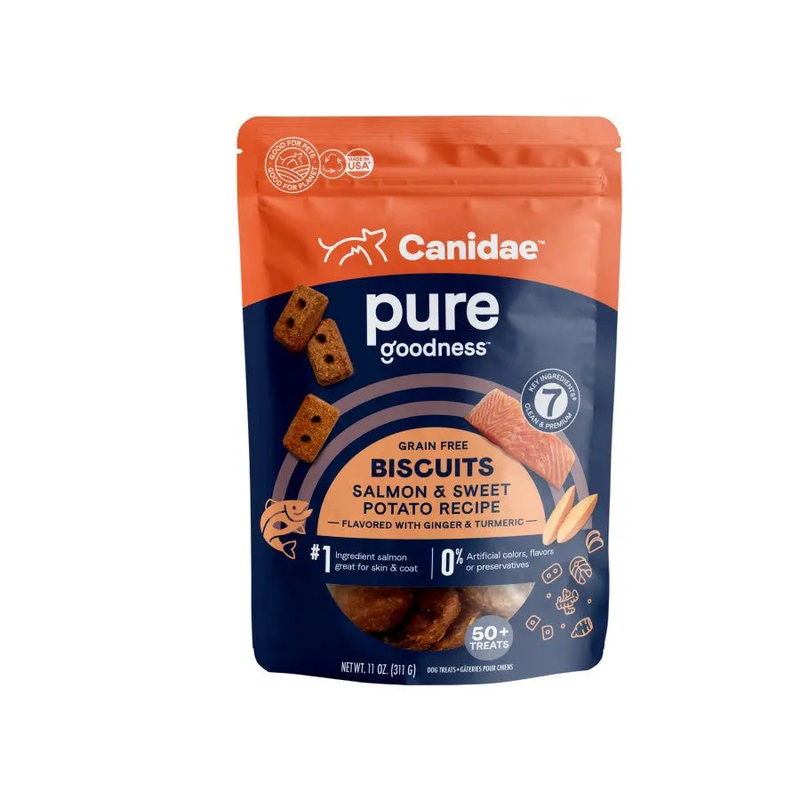 Canidae PURE Heaven Salmon Grain-Free Dog Treat Biscuits 11 oz