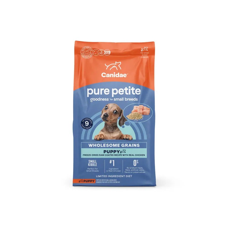 CANIDAE PURE Petite Goodness Freeze-Dried Small Breed Chicken Puppy Food 4 lb
