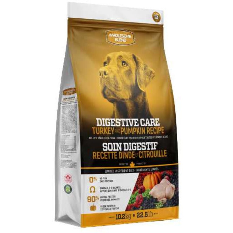 Wholesome Blend Digestive Care Turkey & Pumpkin Dry Dog Food 22.5lb
