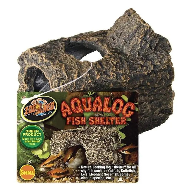 Zoo Med Aqualog Fish Shelter Brown