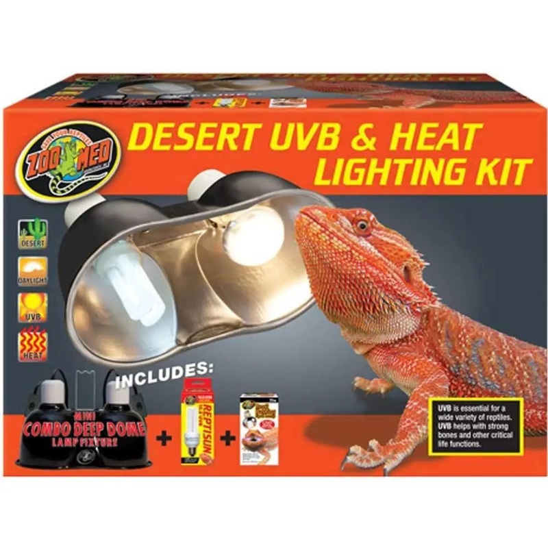 Zoo Med Desert UVB & Heat Lighting Kit