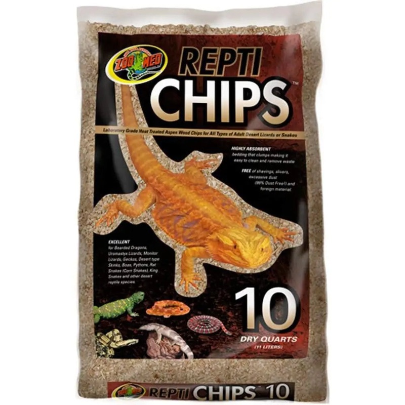 Zoo Med Repti Chips Substrate|10 Dry Quarts|24 Dry Quarts