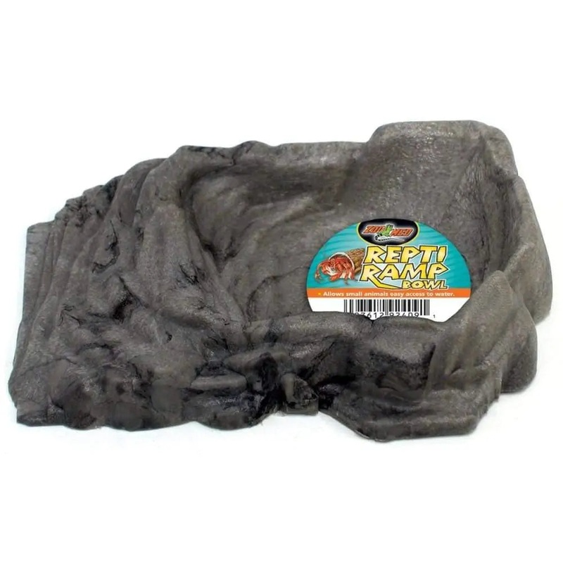 Zoo Med Repti Ramp Bowl|Small|Medium|Large|XLarge|Black|Brown|Black/Brown