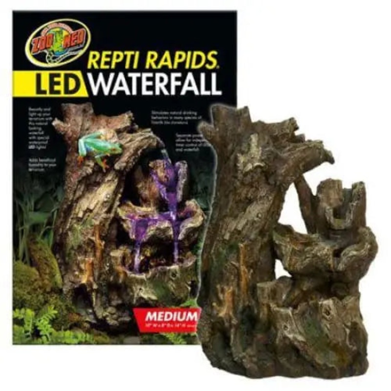 Zoo Med Repti Rapids LED Waterfall – Wood Style