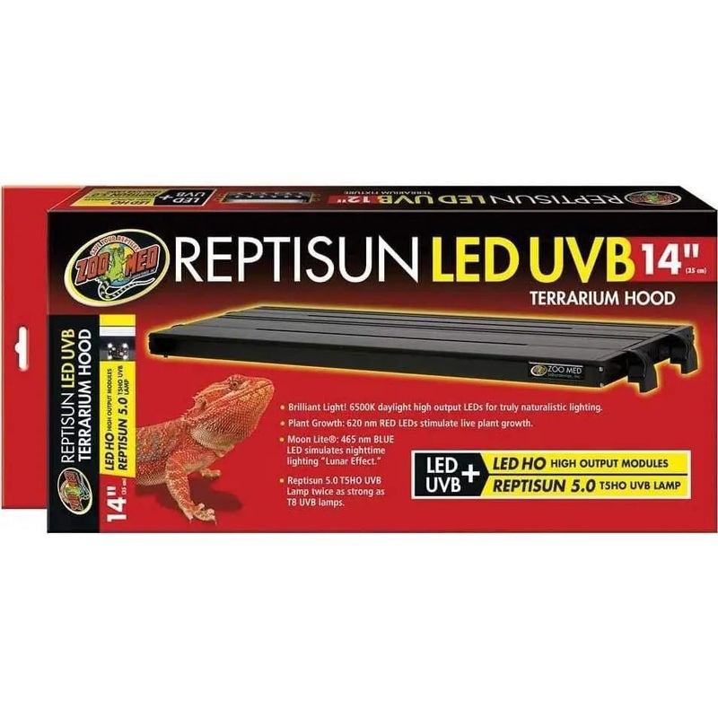 Zoo Med Reptisun T5 Led Uvb Terrarium Hood