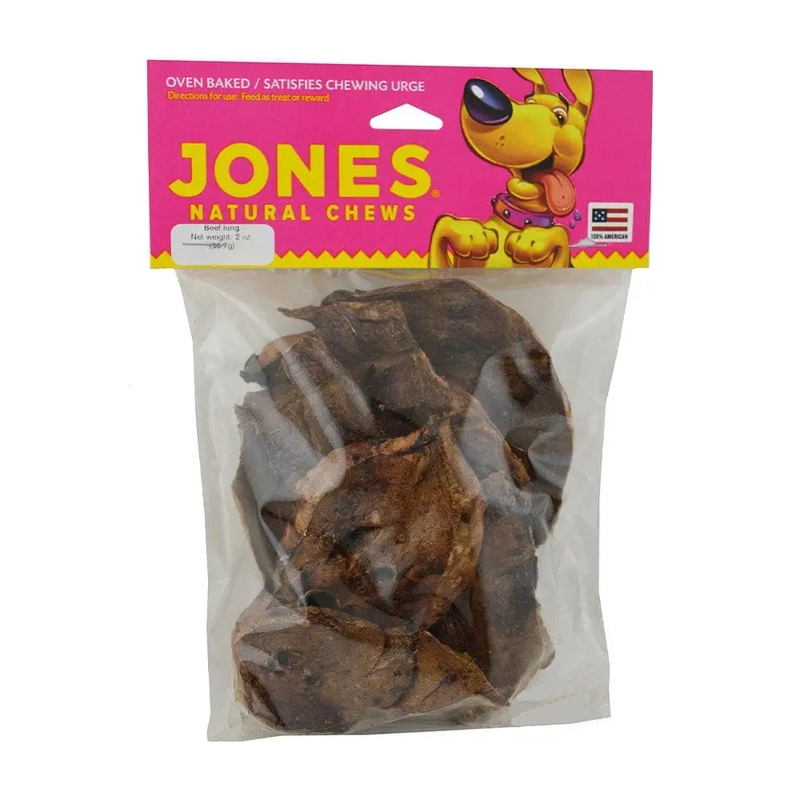 Jones Lamb Lung Puffs Natural Dog Chews 4 Oz