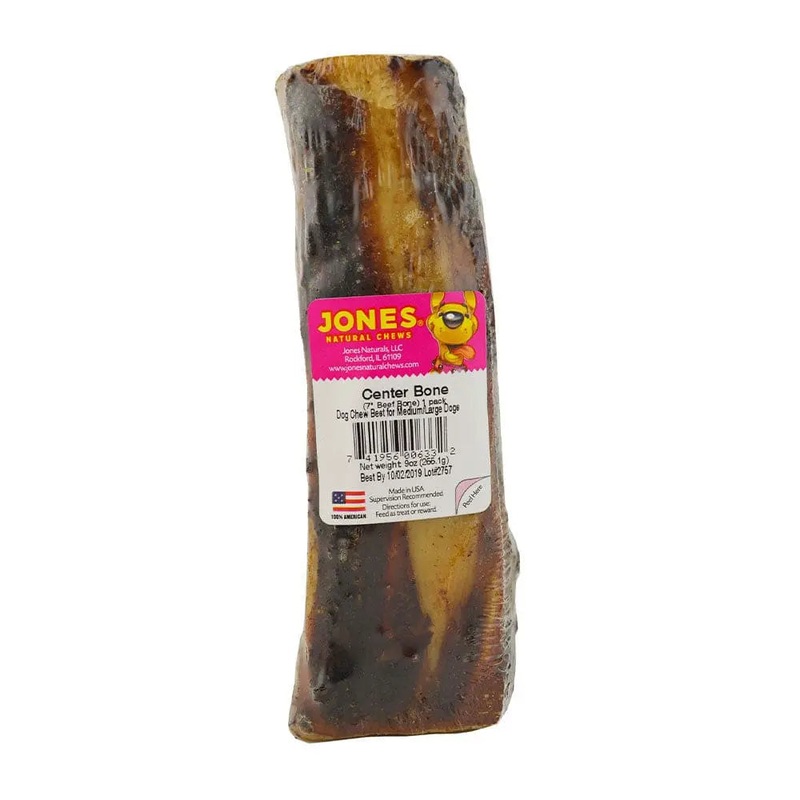 Jones Natural Chews Beef Center Bone 7 Dog Chews Singles