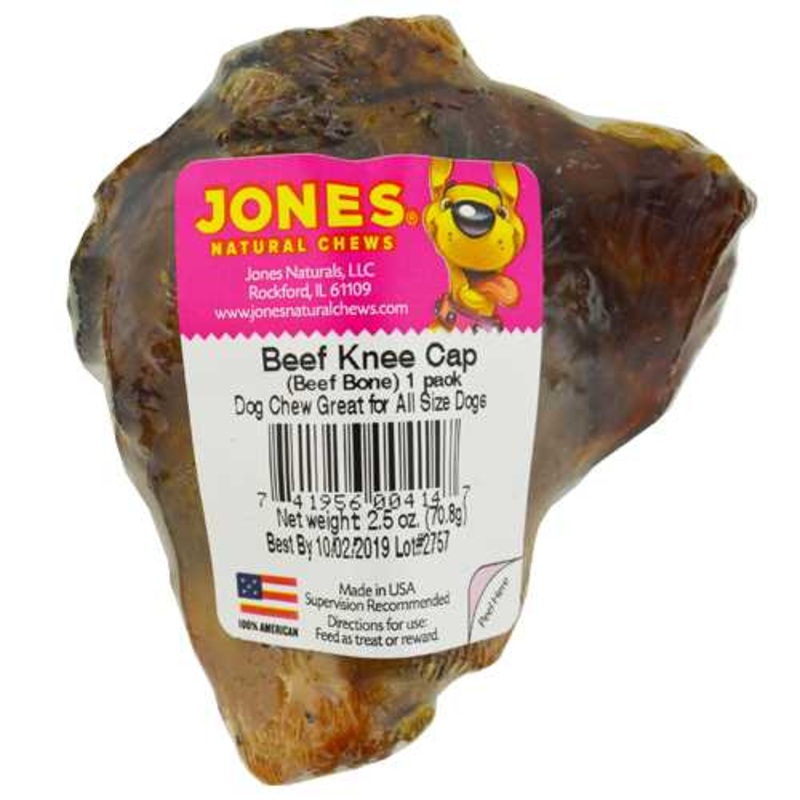 Jones Natural Chews Beef Knee Cap Dog Chew