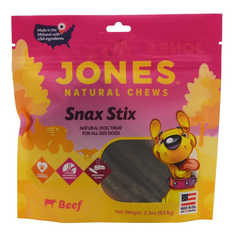 Jones Natural Chews Sausage Sticks Dog Treats