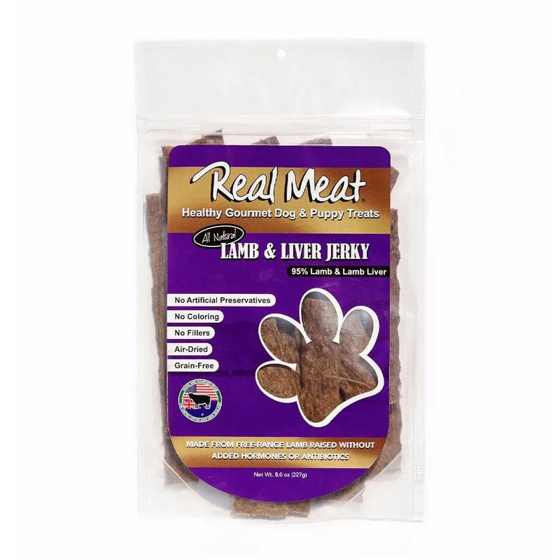 Real Meat Lamb & Lamb Liver Jerky Stix Dog Treat 8 Oz